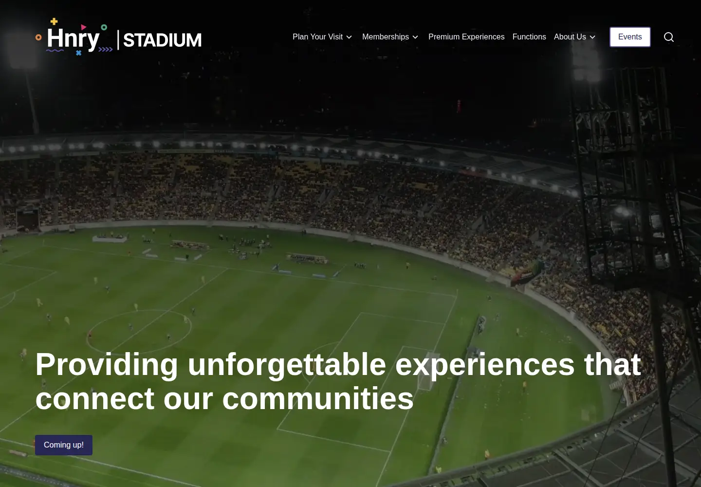 Screenshot of hnrystadium.co.nz