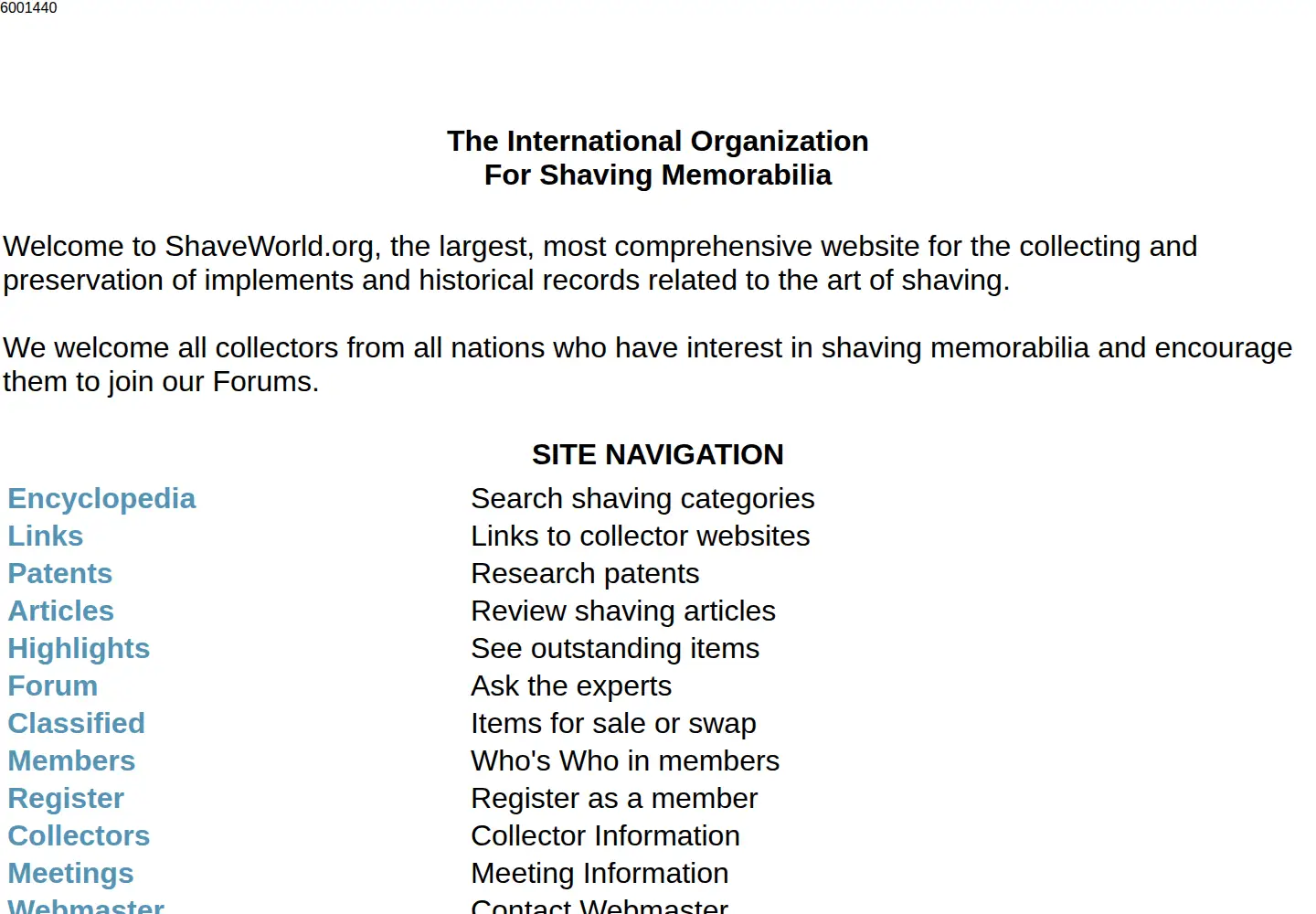 Screenshot of shaveworld.org