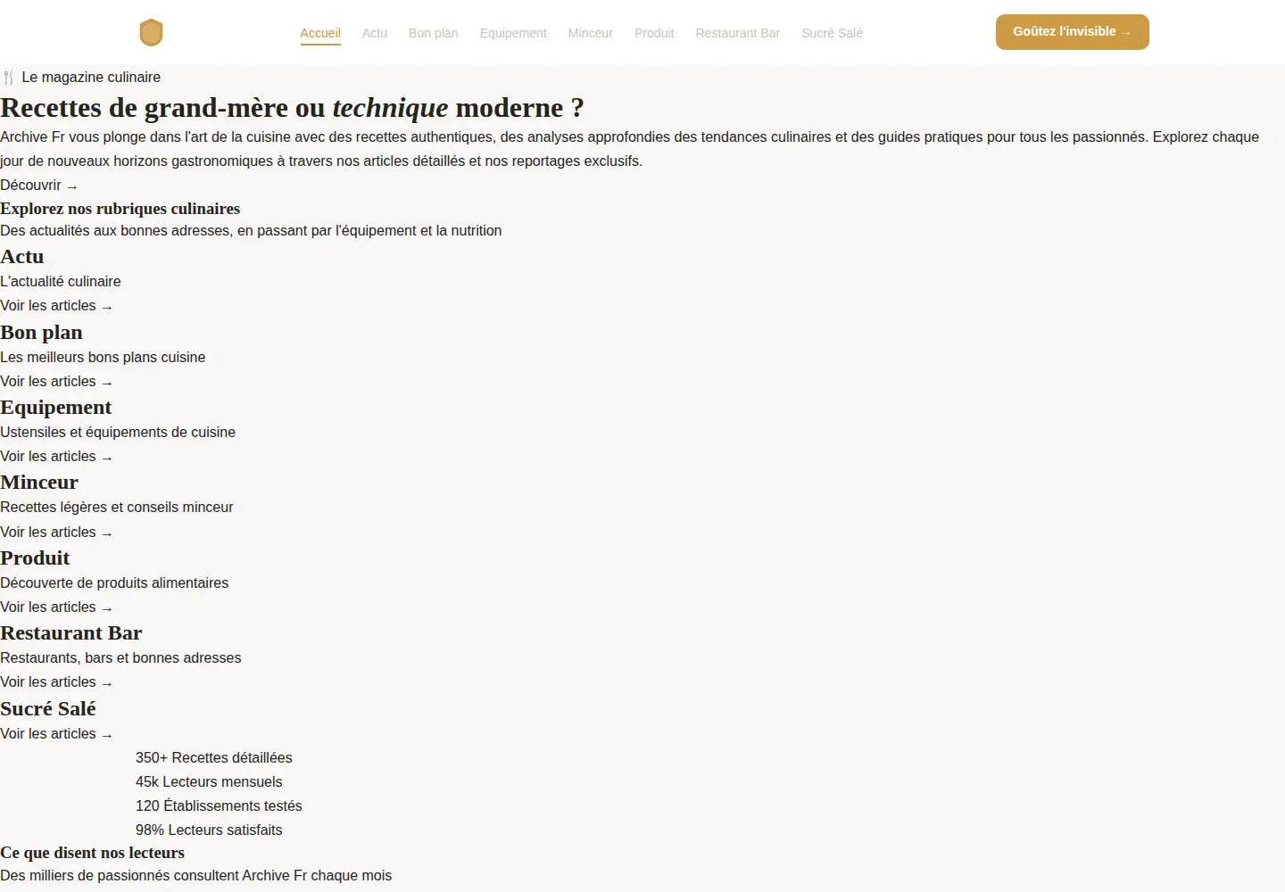 Screenshot of archive-fr.com