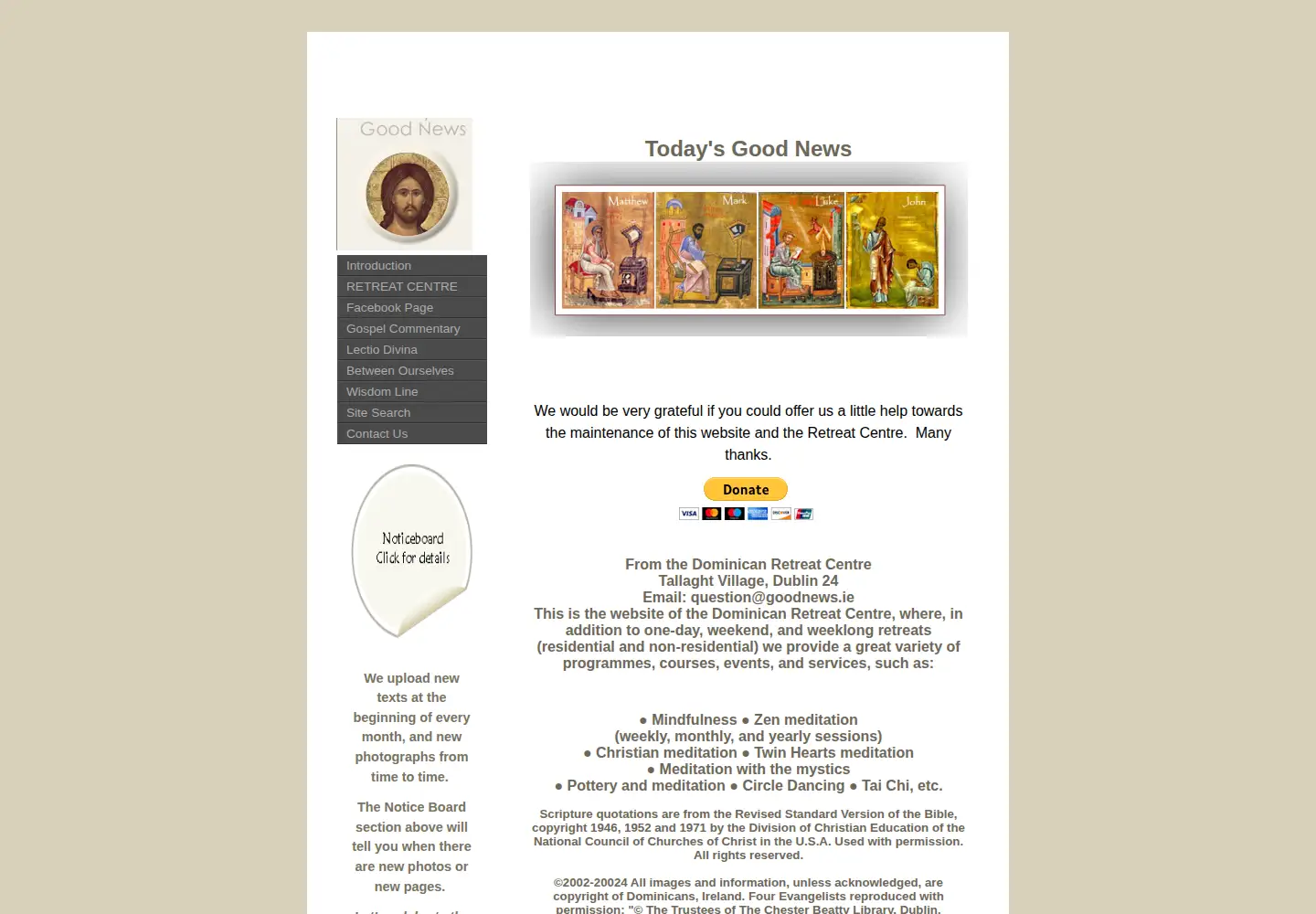 Screenshot of goodnews.ie