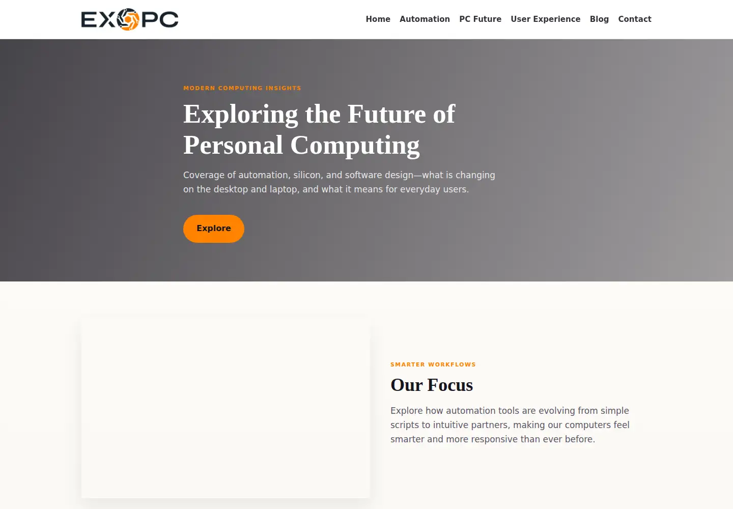 Screenshot of exopc.com