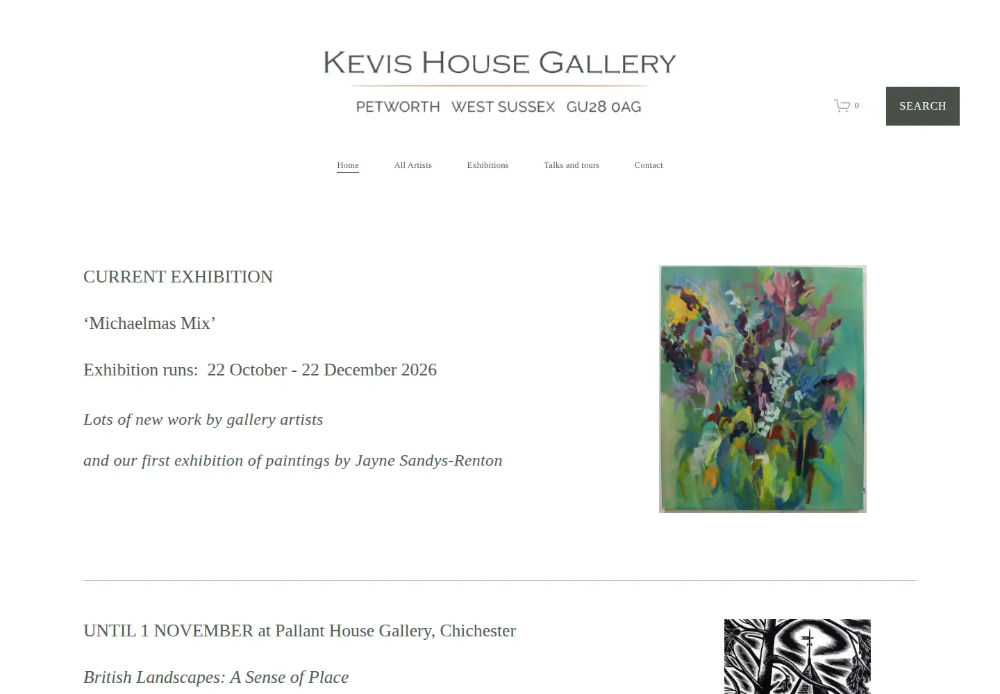 Captured homepage of kevishouse.com in the current scan