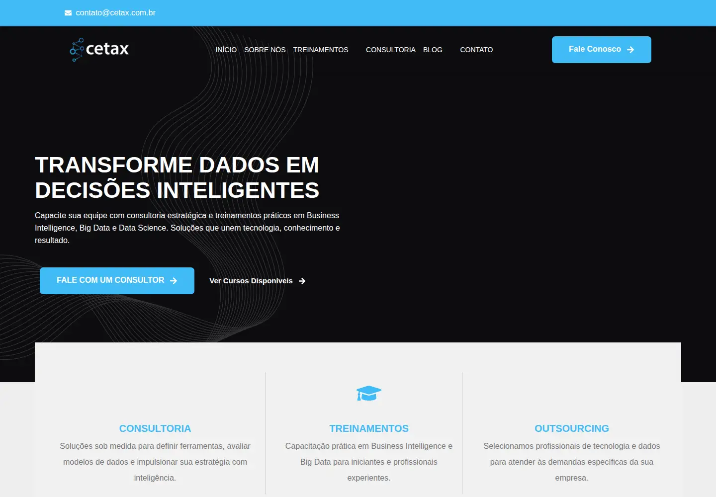 Screenshot of cetax.com.br