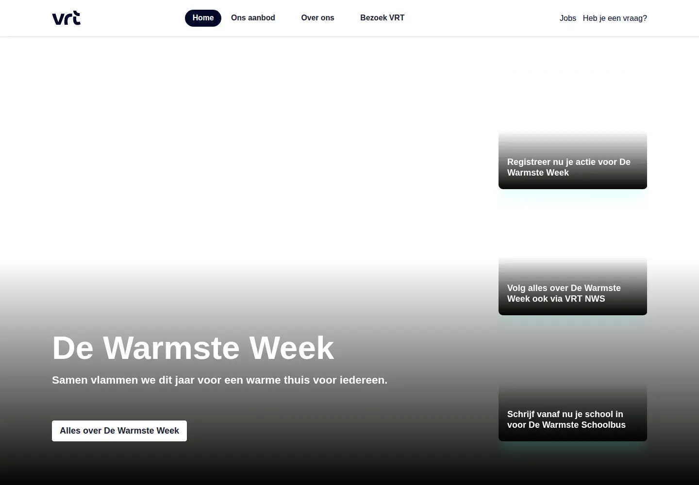 Screenshot of vrt.be