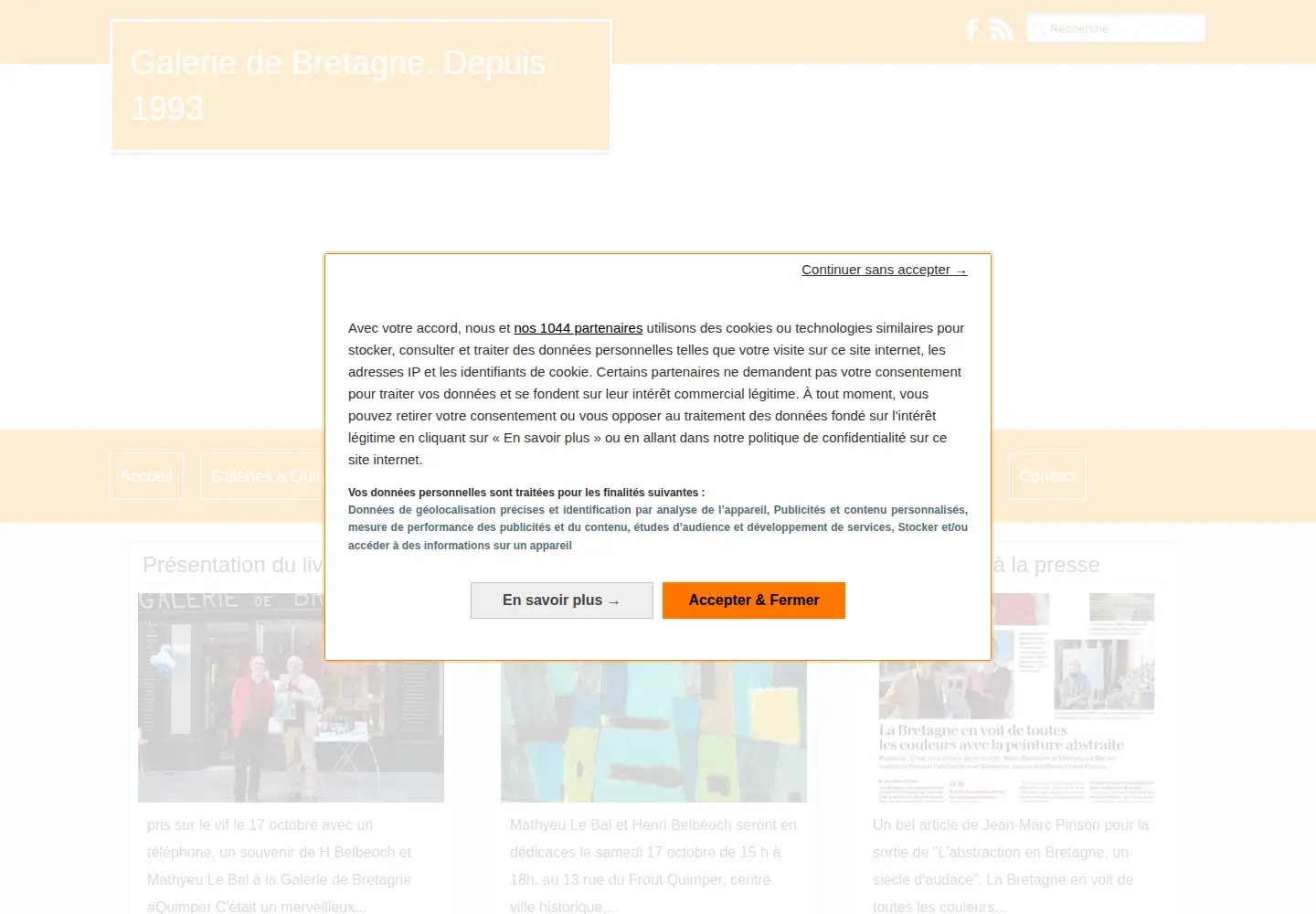 Screenshot of galeriedebretagne.com