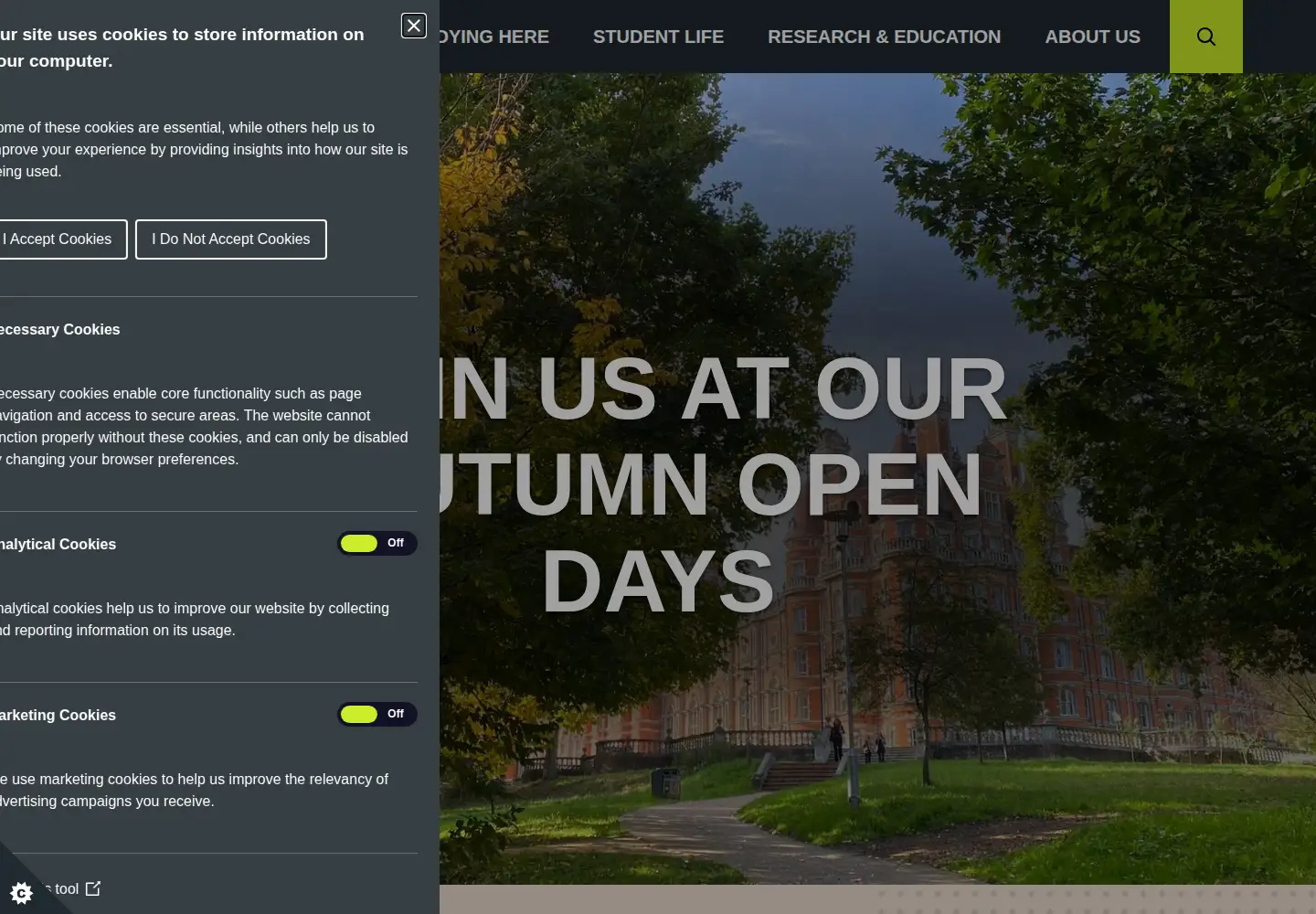 Screenshot of rhul.ac.uk