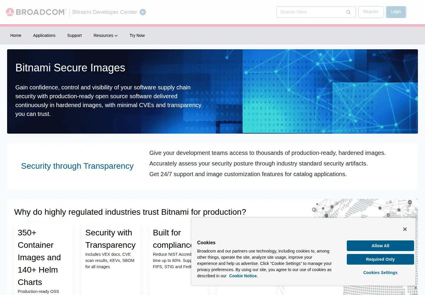 Screenshot of bitnami.com