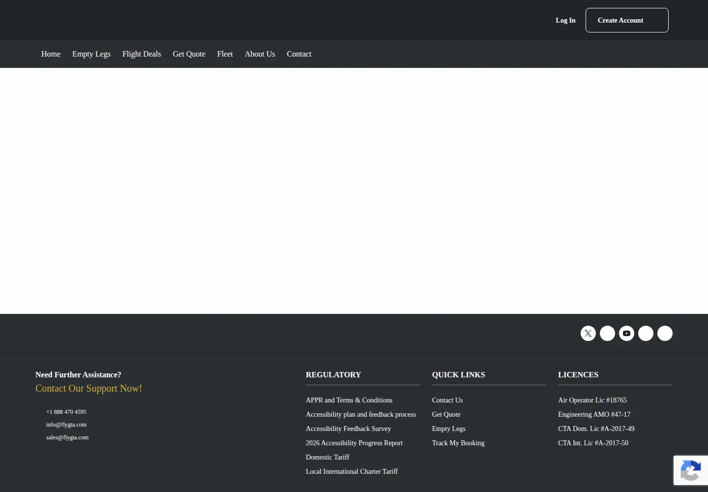 Screenshot of flygta.com