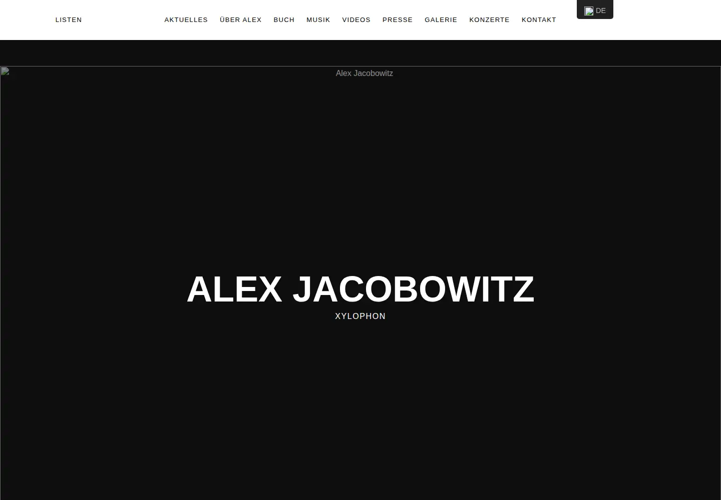 Screenshot of alexjacobowitz.com