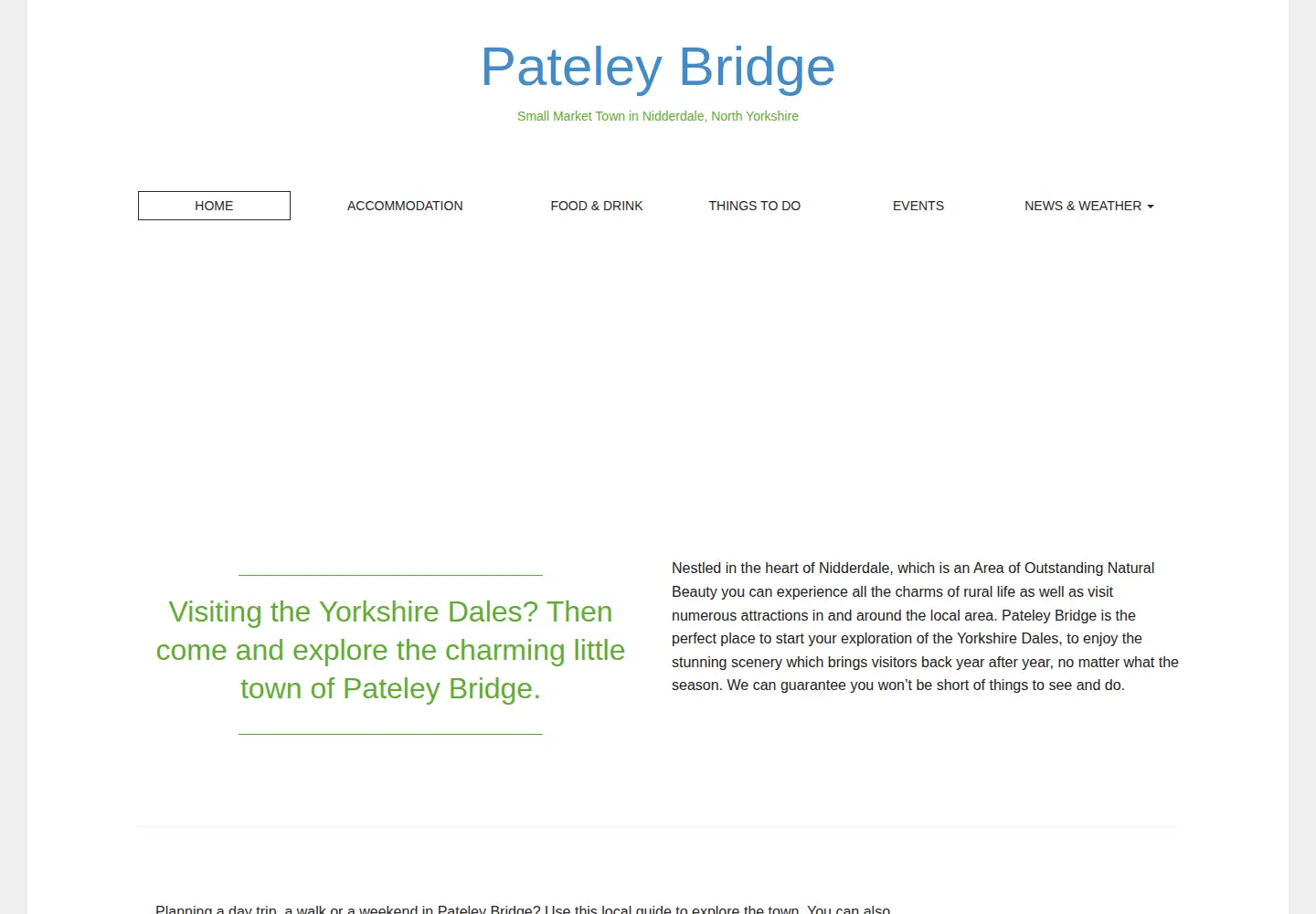 Screenshot of pateley-bridge.com