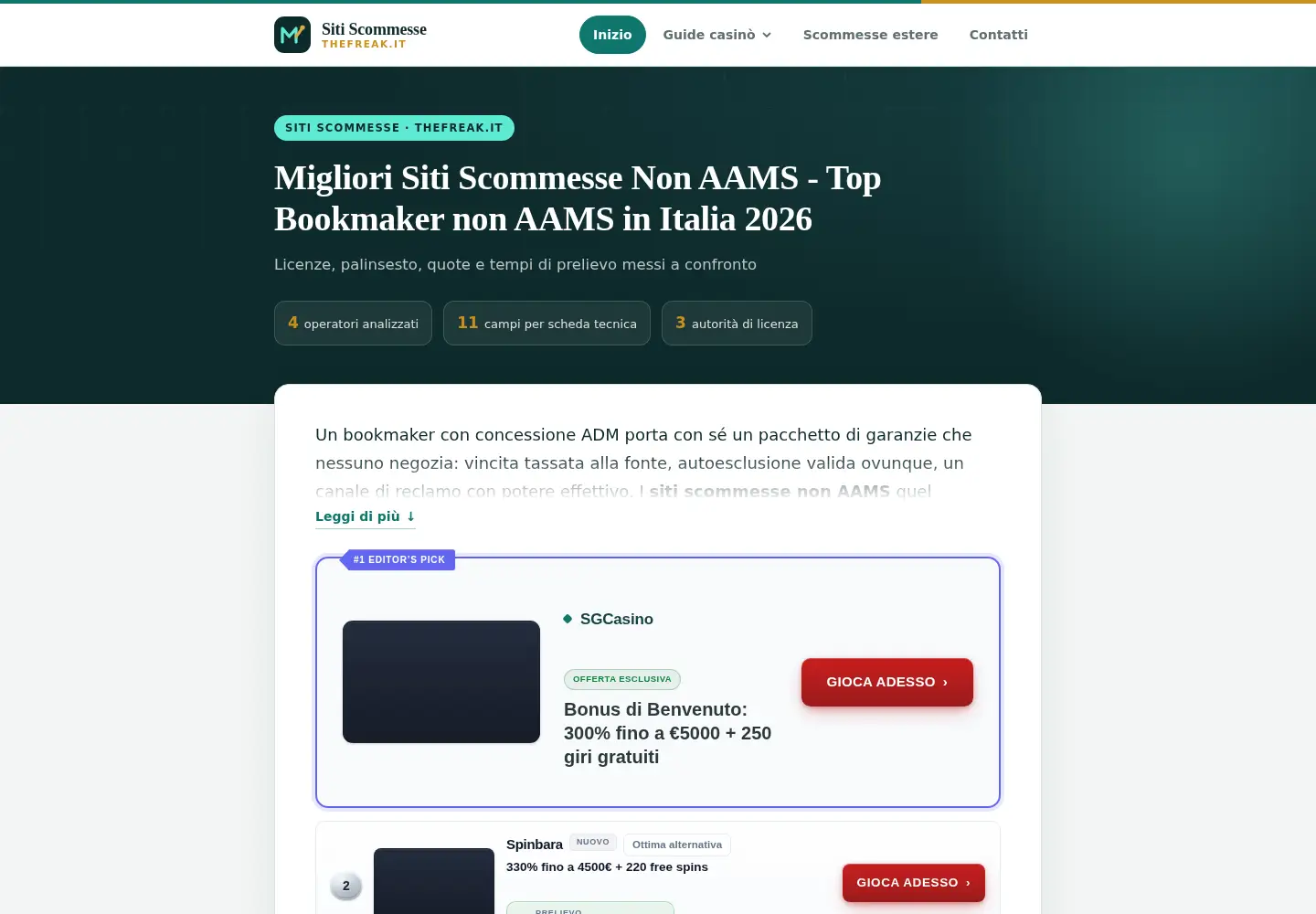 Screenshot of thefreak.it