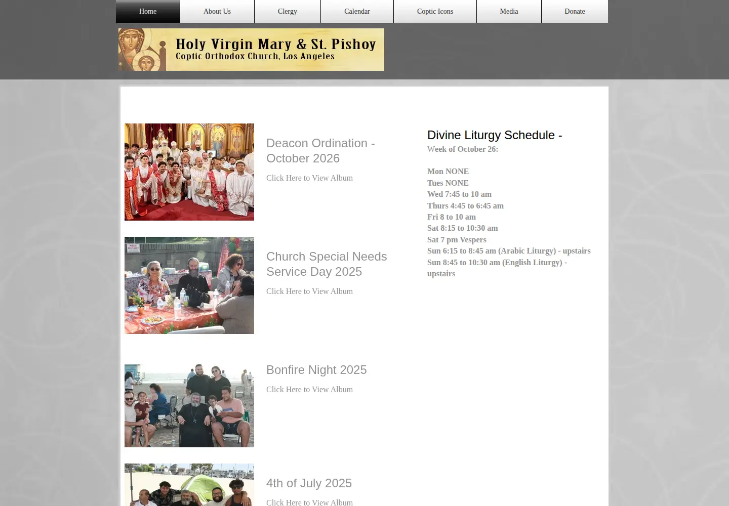 Screenshot of theotokos.org