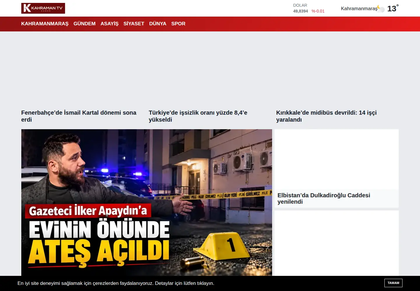 Screenshot of kahramantv.com