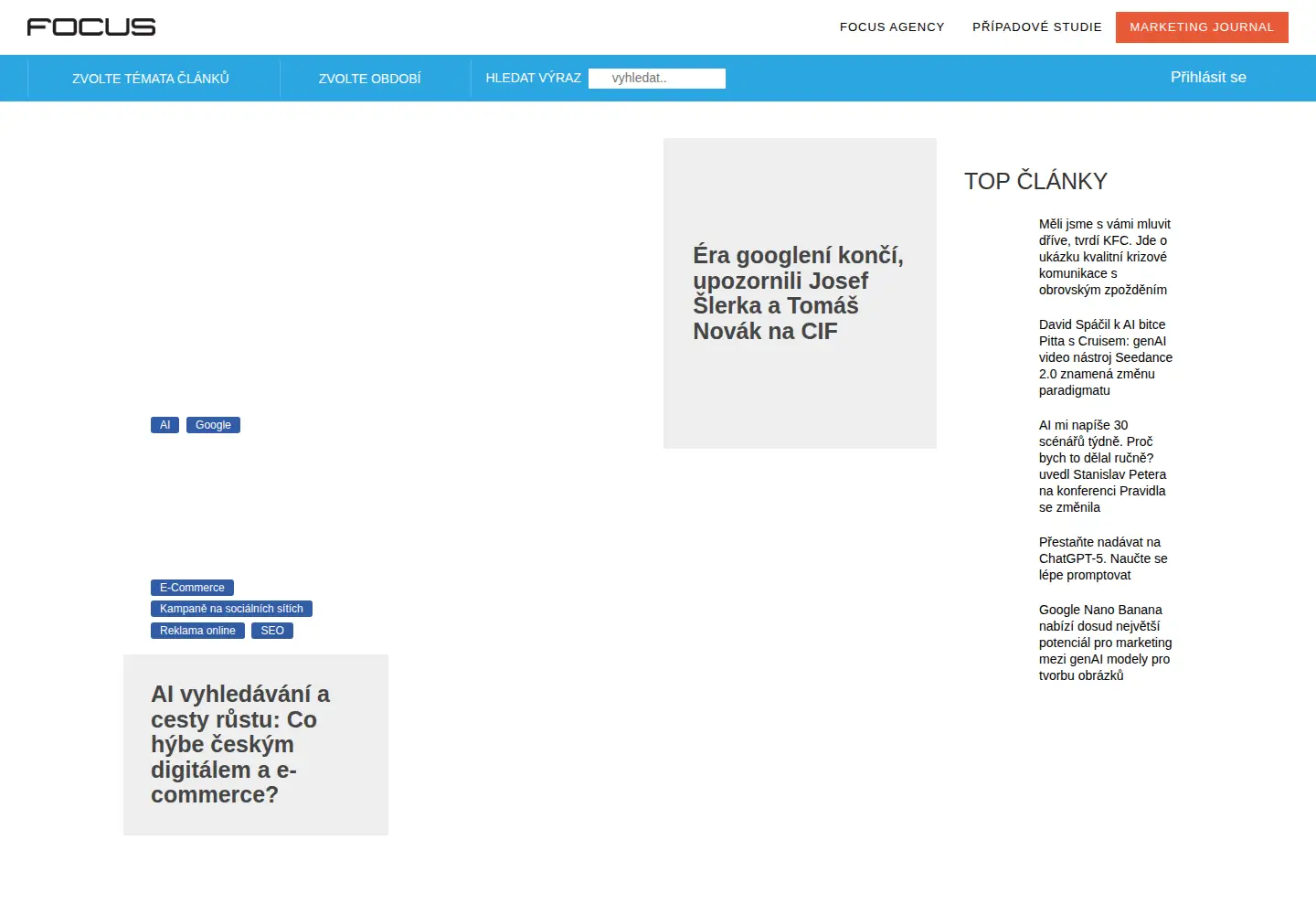 Screenshot of m-journal.cz
