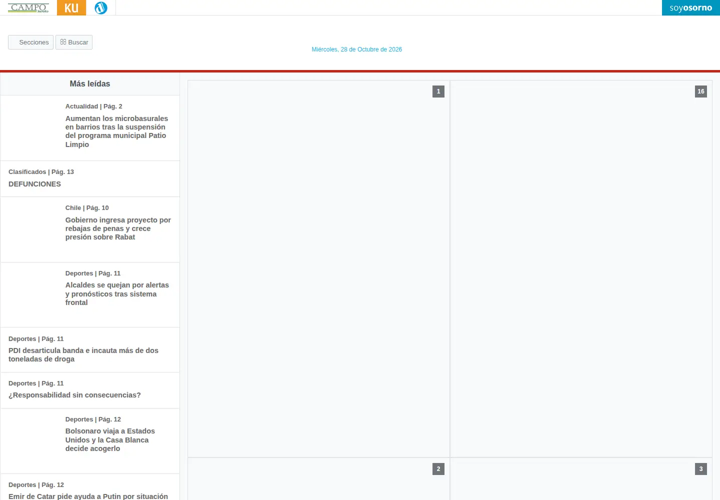 Screenshot of australosorno.cl