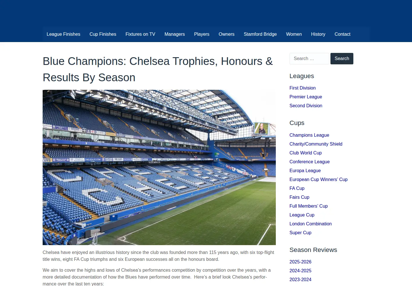 Screenshot of bluechampions.com