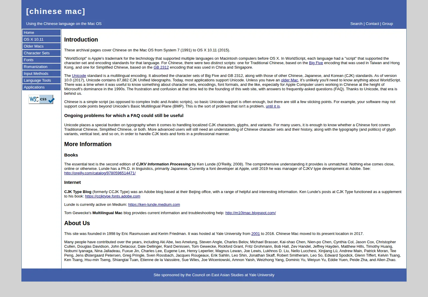 Screenshot of chinesemac.org