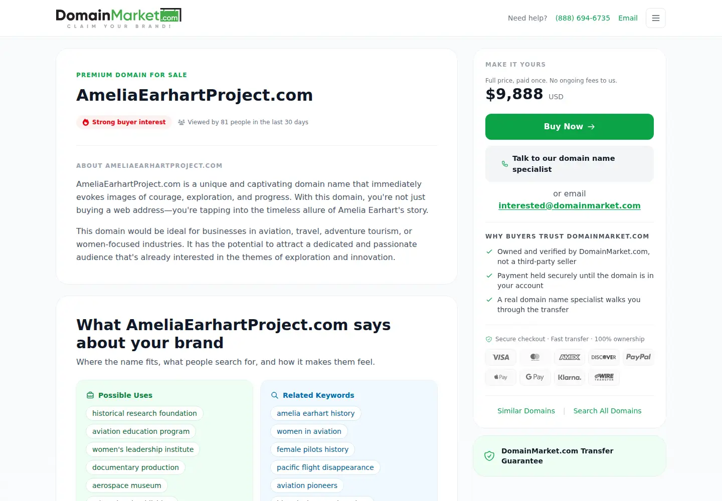 Screenshot of ameliaearhartproject.com
