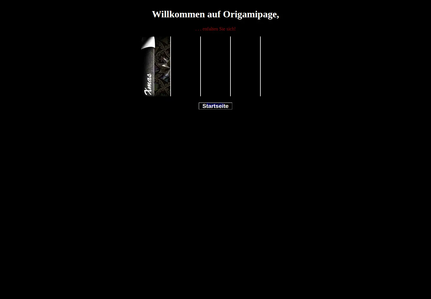 Captured homepage of origamipage.de in the current scan