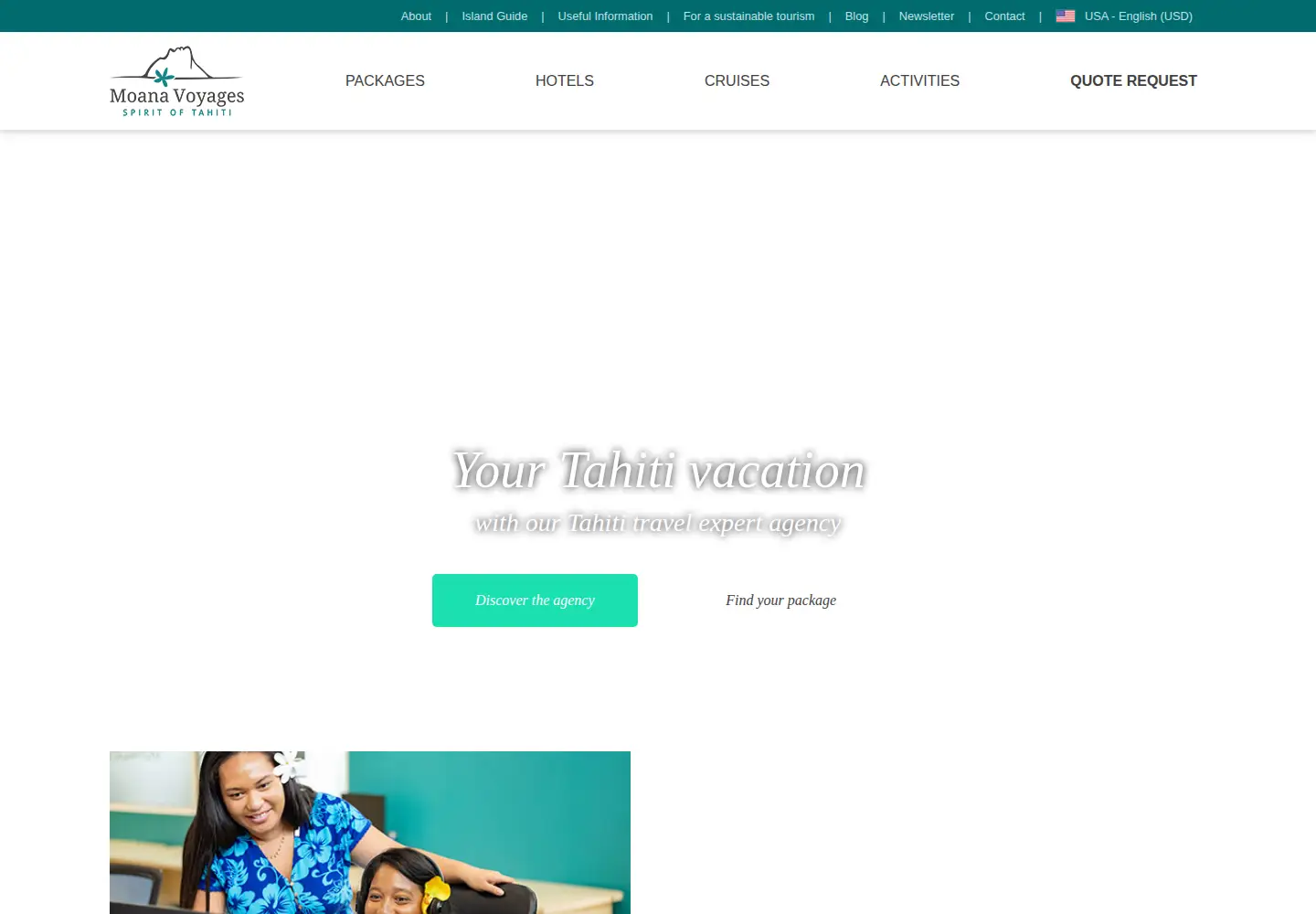 Screenshot of moanavoyages.com