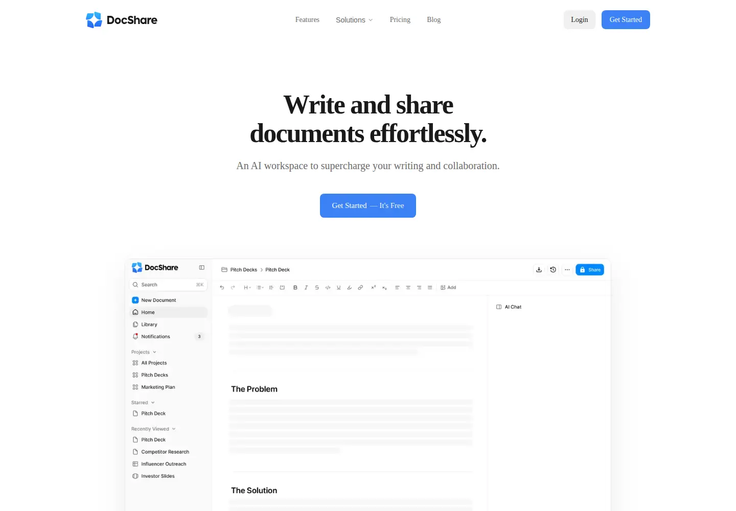 Screenshot of docshare.com