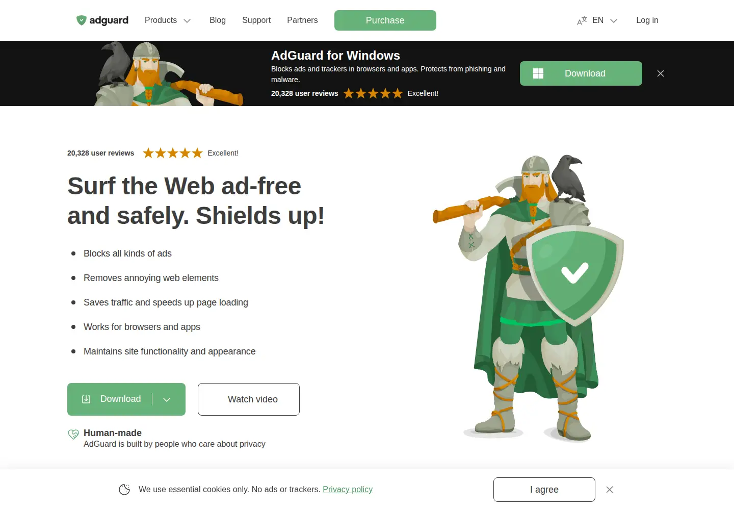 Screenshot of adguard.com
