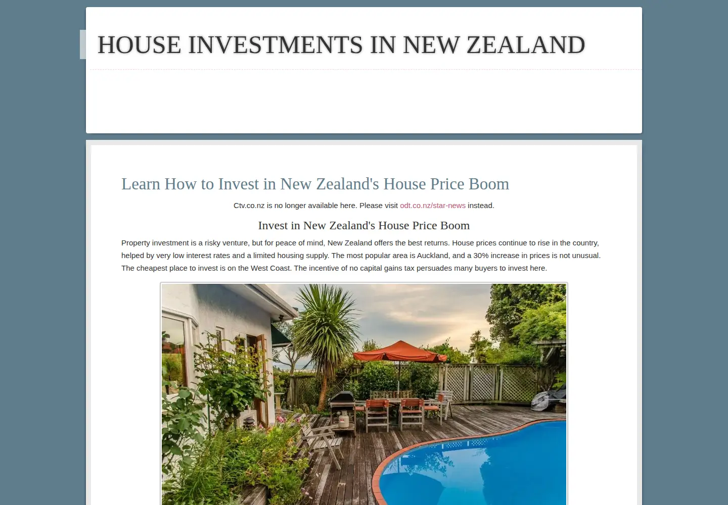 Screenshot of ctv.co.nz