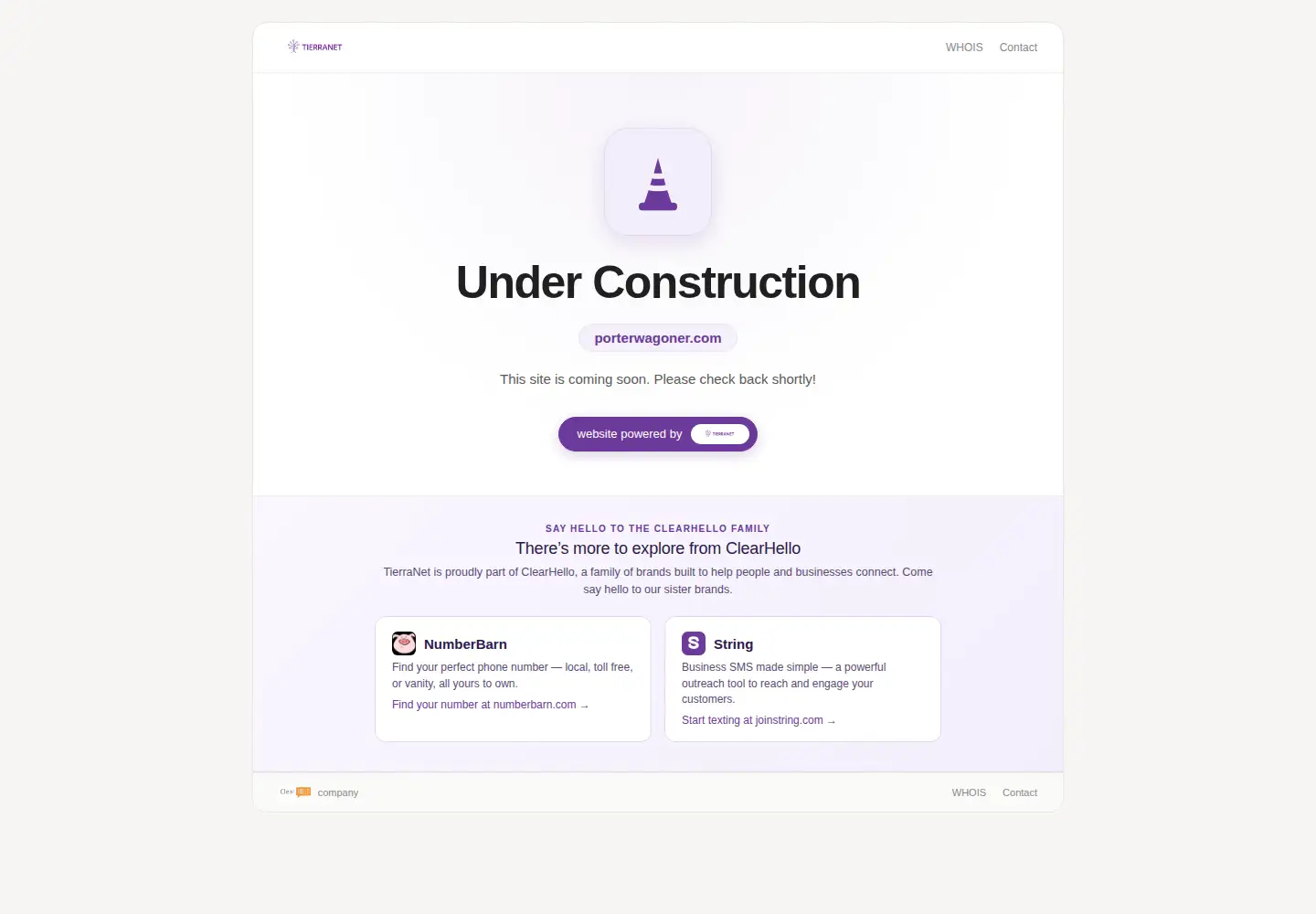 Screenshot of porterwagoner.com