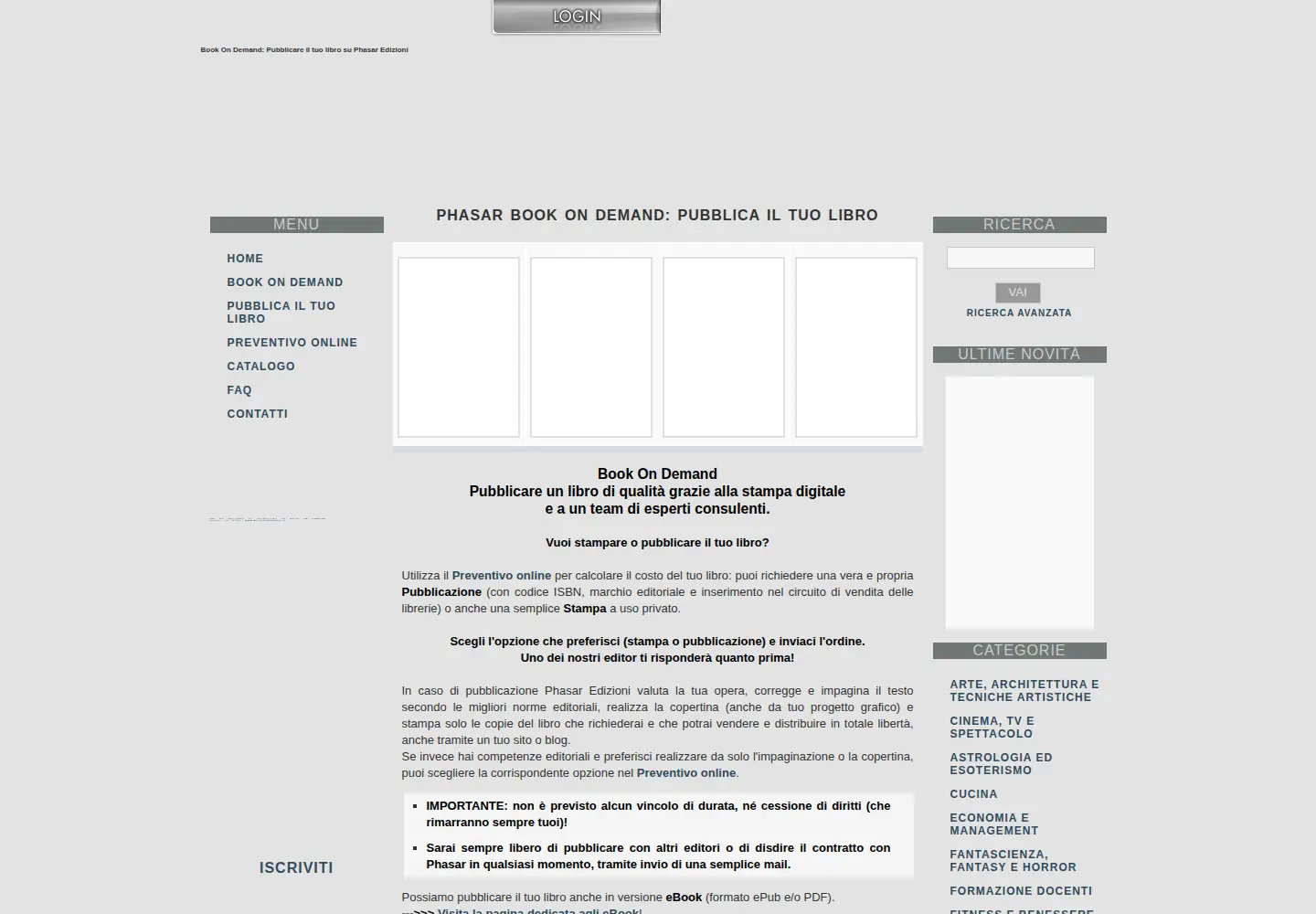 Captured homepage of phasar.net in the current scan