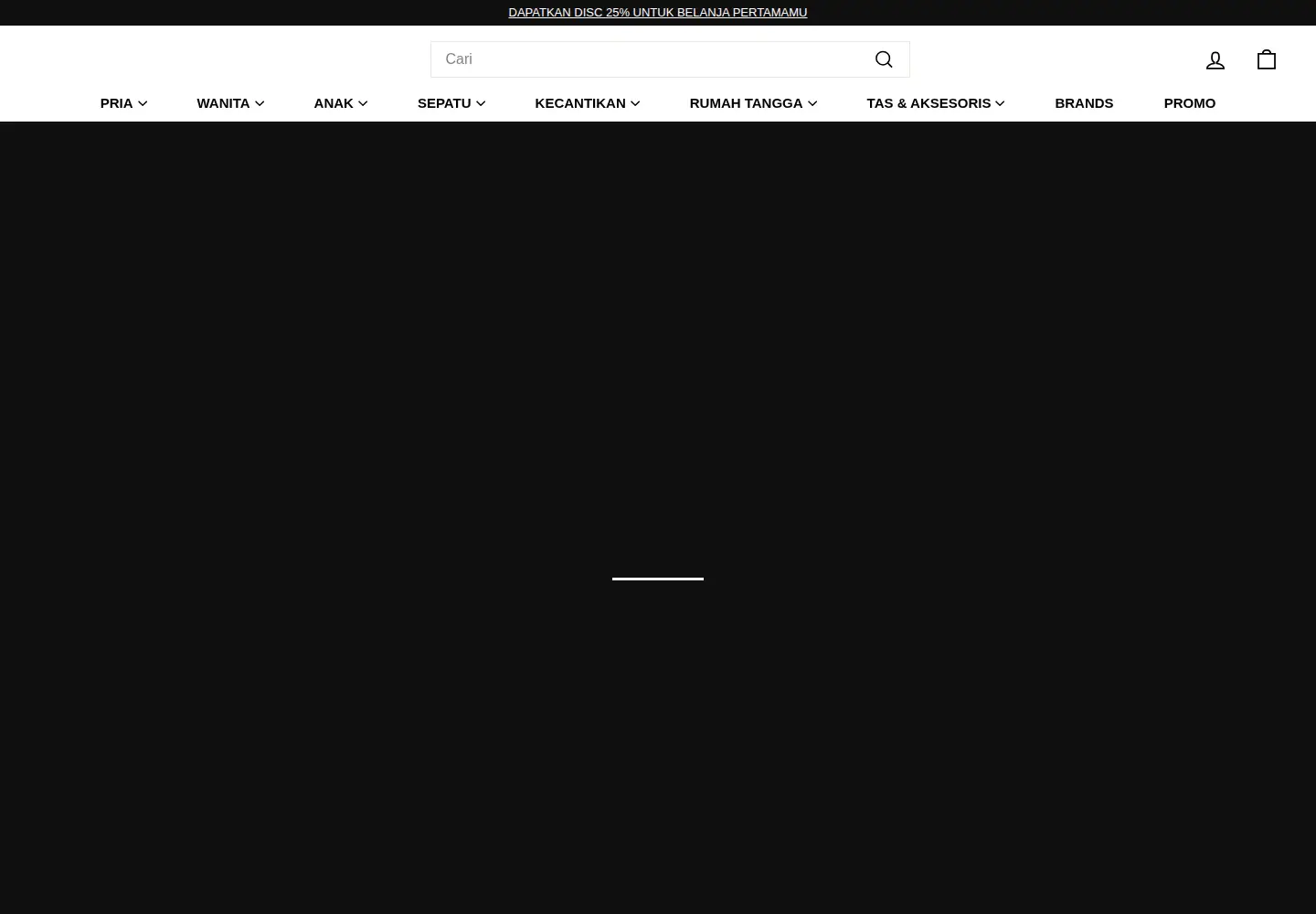 Captured homepage of matahari.co.id in the current scan