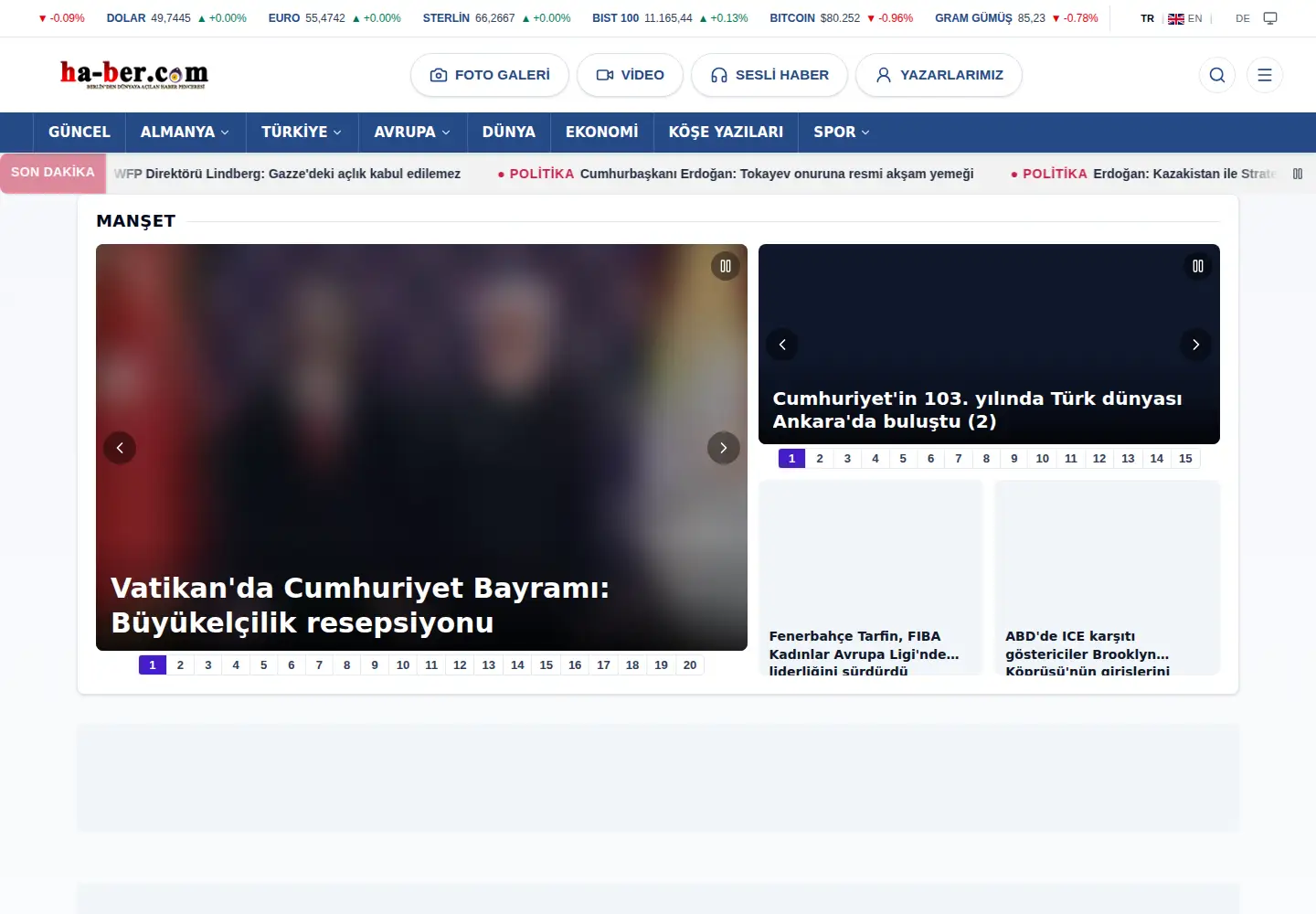 Screenshot of ha-ber.com