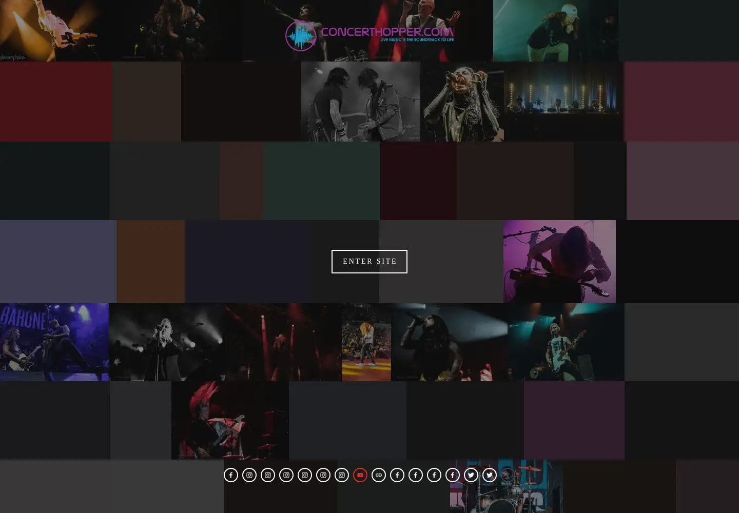 Screenshot of concerthopper.com