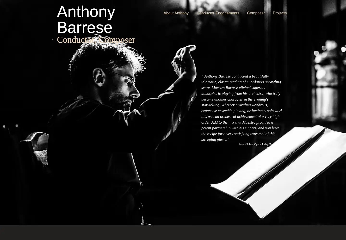 Screenshot of anthonybarrese.com