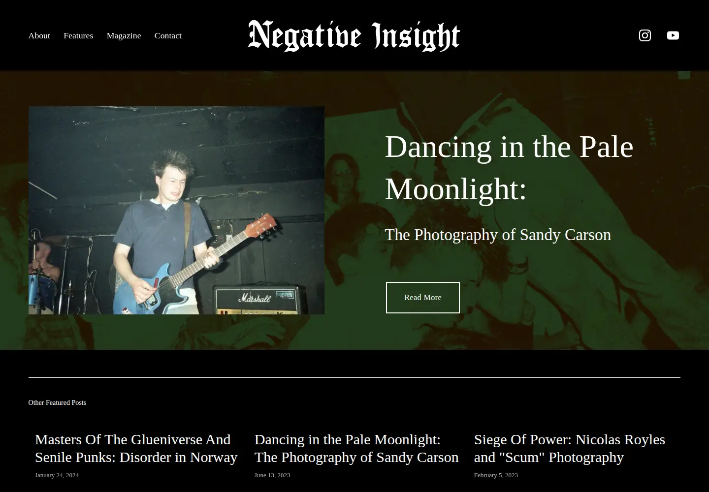 Screenshot of negativeinsight.com