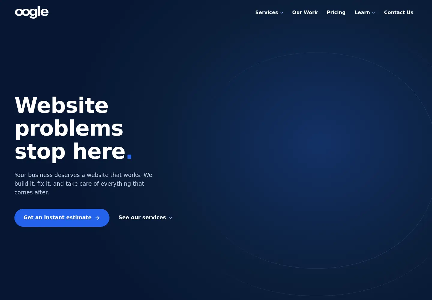 Screenshot of oogle.com