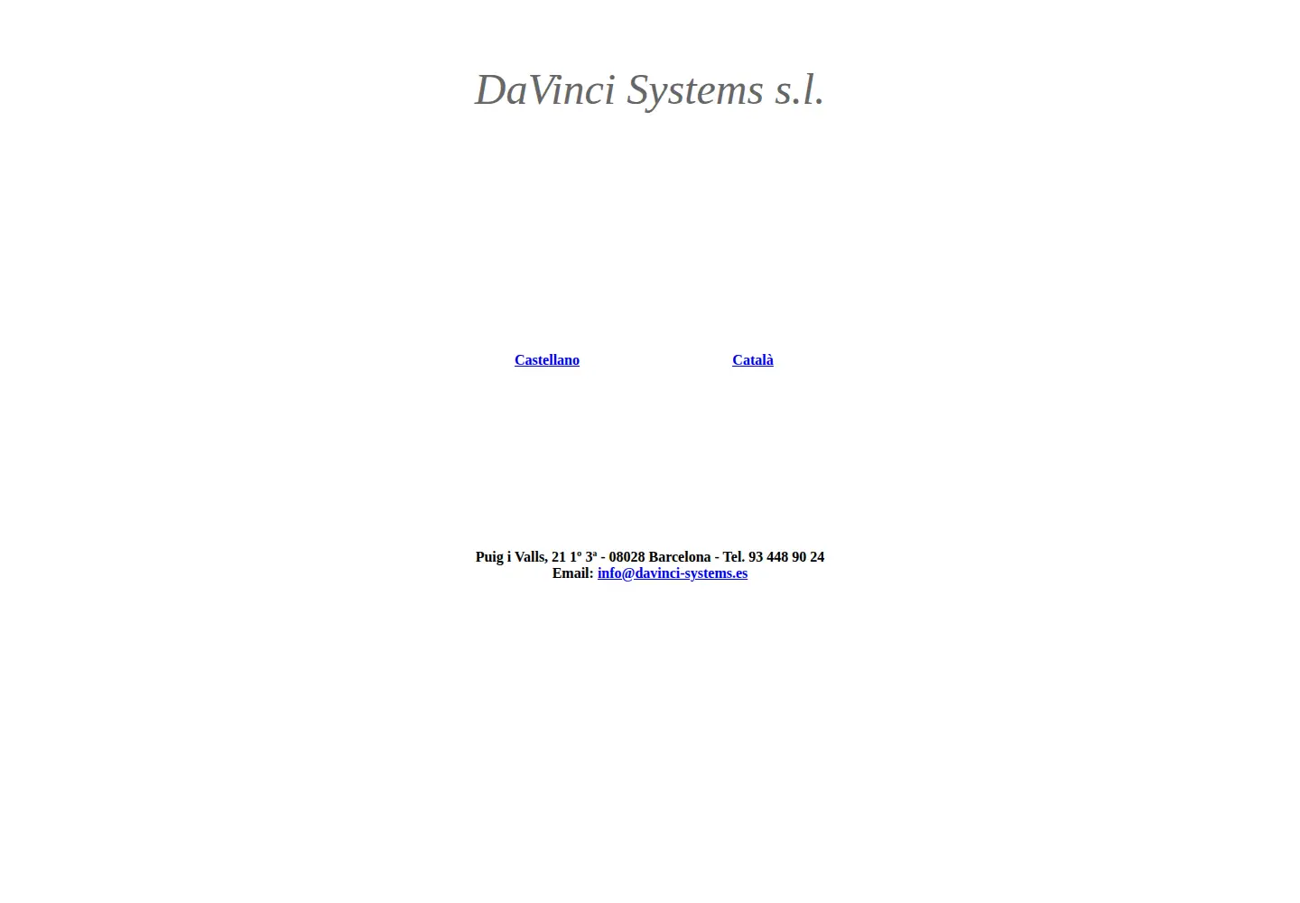 Screenshot of davinci-systems.es