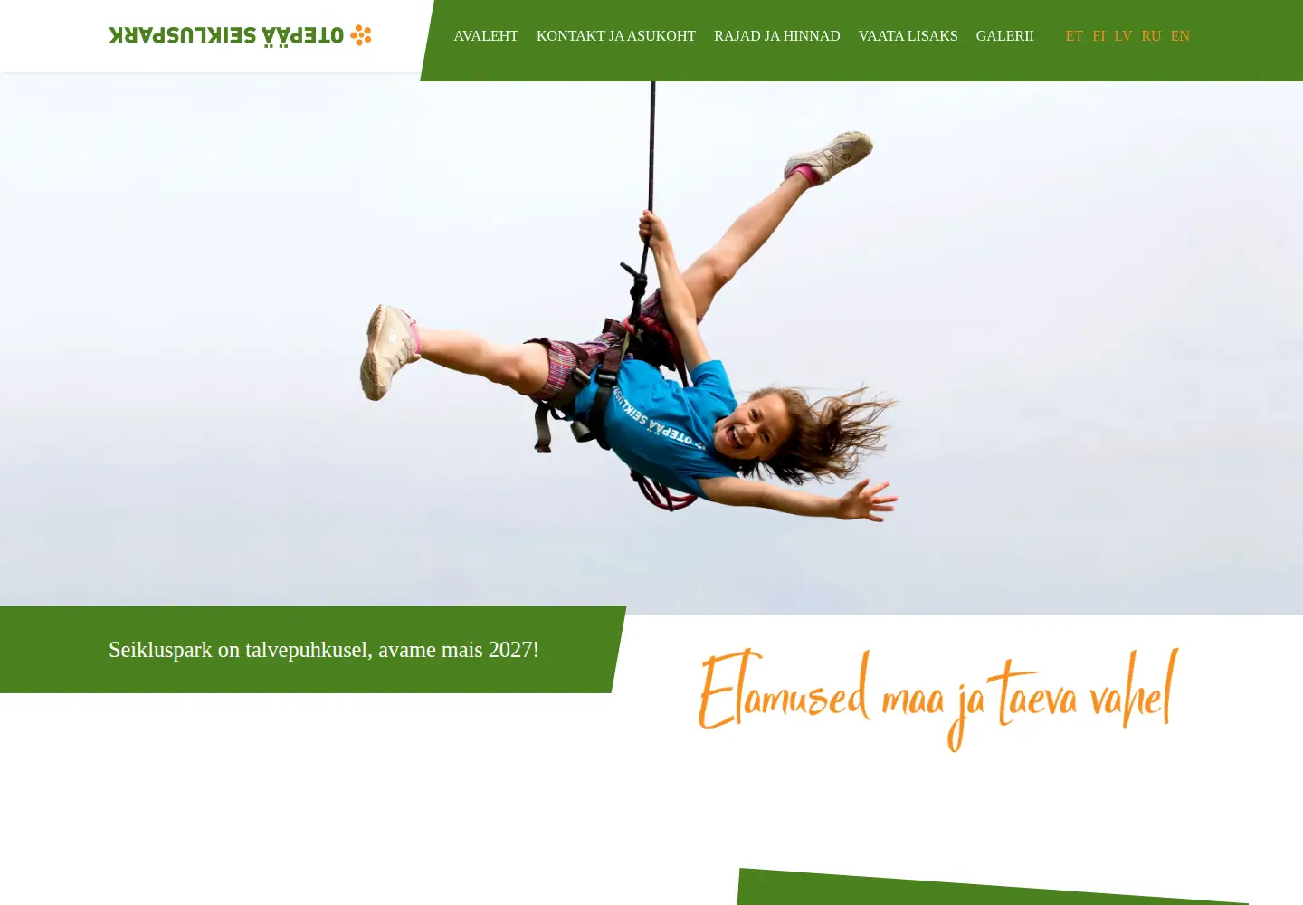 Screenshot of seikluspark.ee