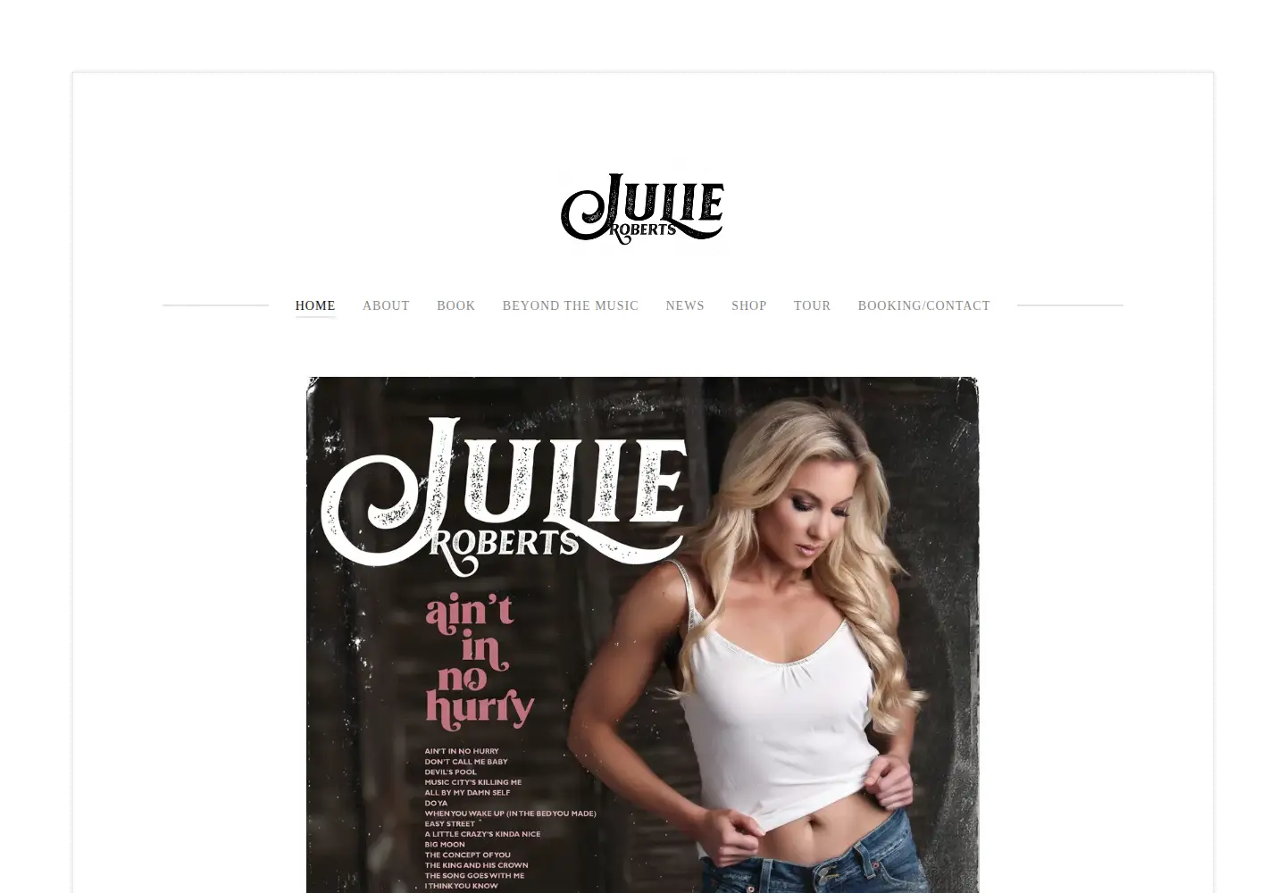 Screenshot of julieroberts.com