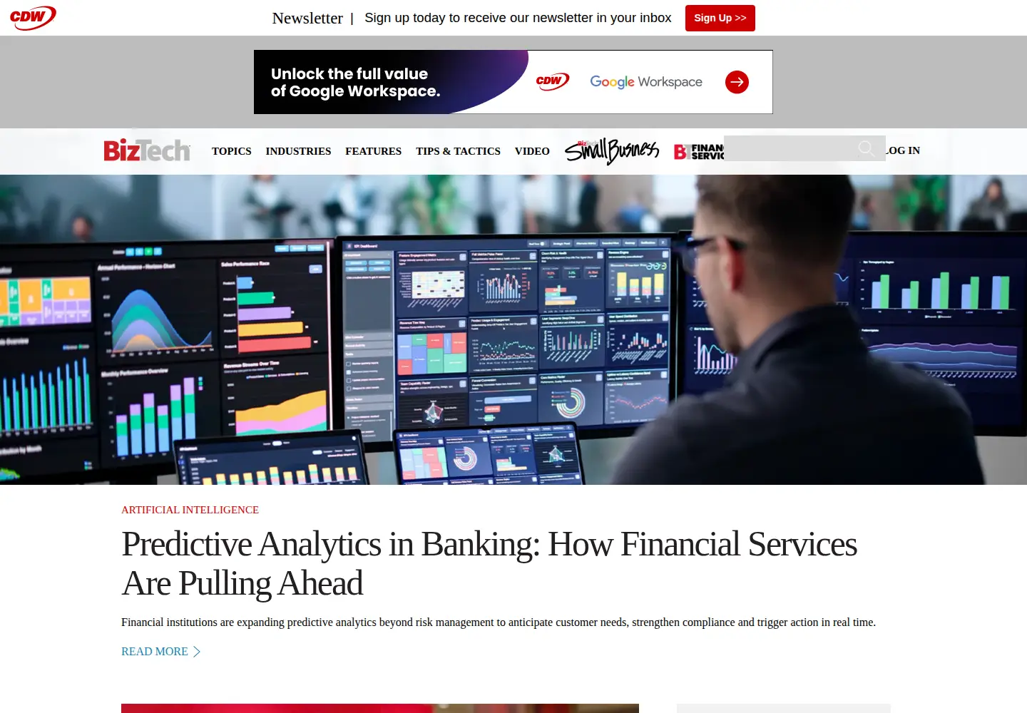 Screenshot of biztechmagazine.com