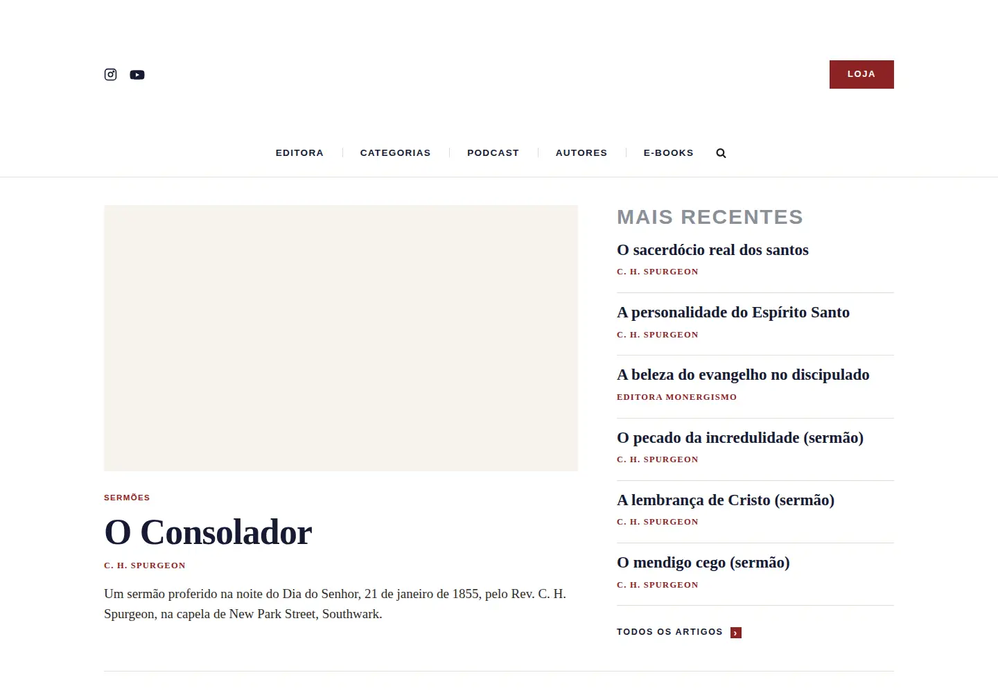 Captured homepage of monergismo.com in the current scan