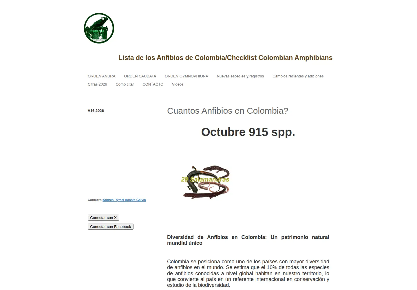 Screenshot of batrachia.com