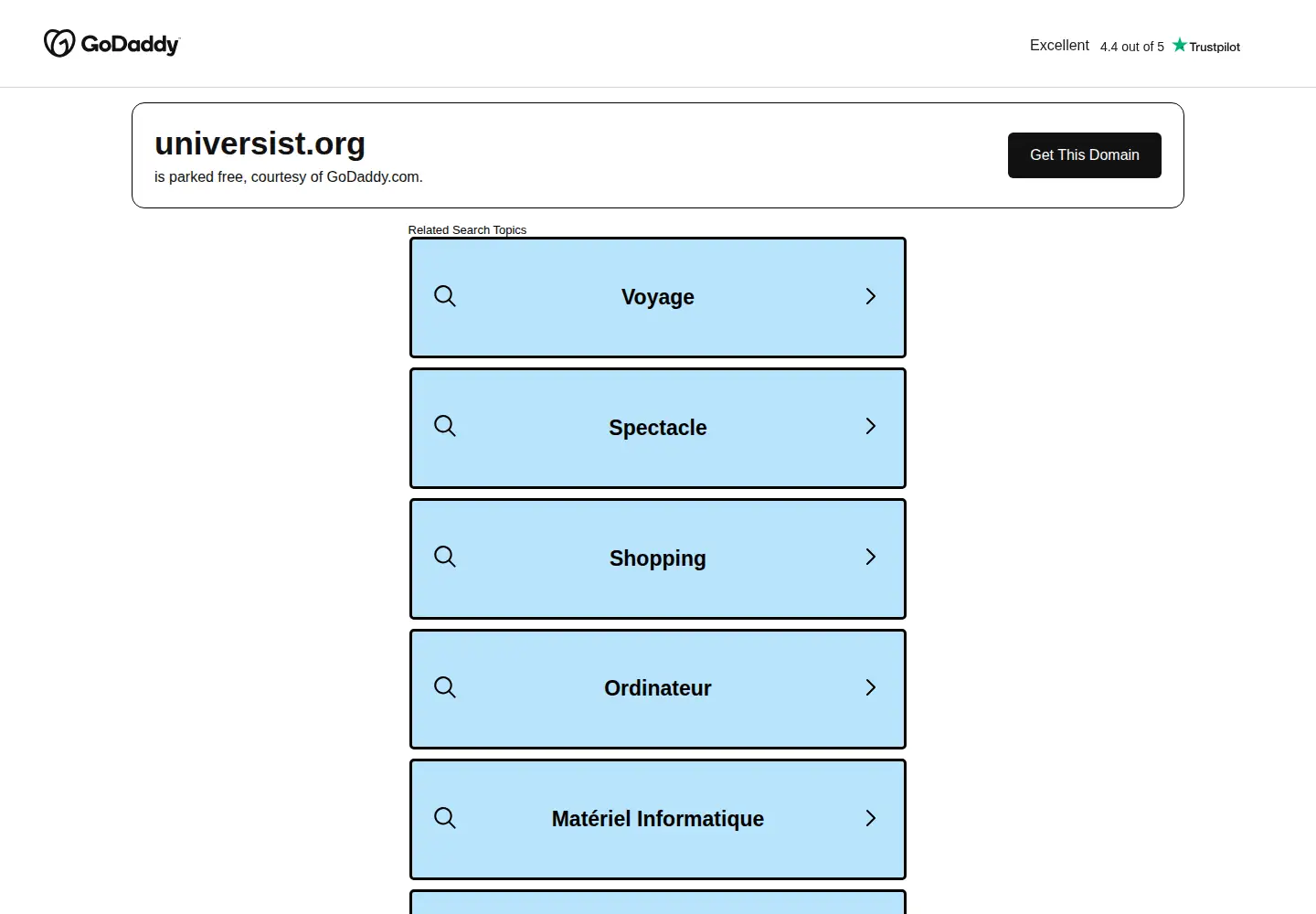 Screenshot of universist.org