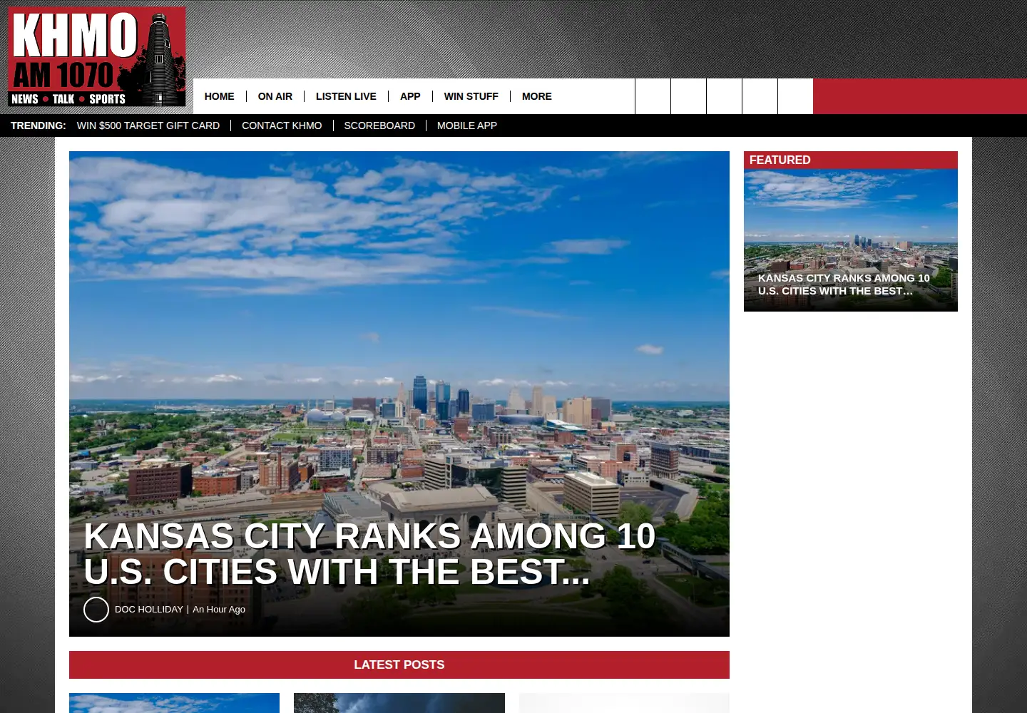 Screenshot of khmoradio.com