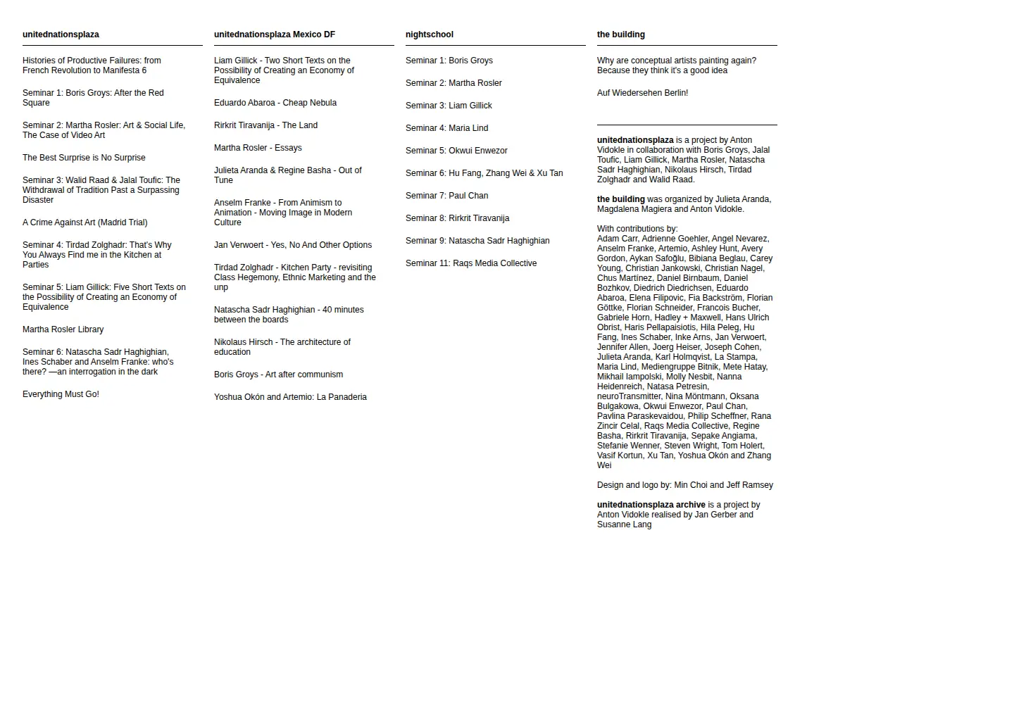 Captured homepage of unitednationsplaza.org in the current scan