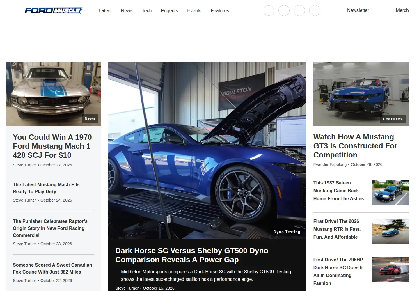 Screenshot of fordmuscle.com
