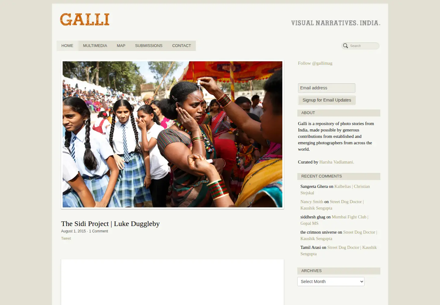 Screenshot of galli.in