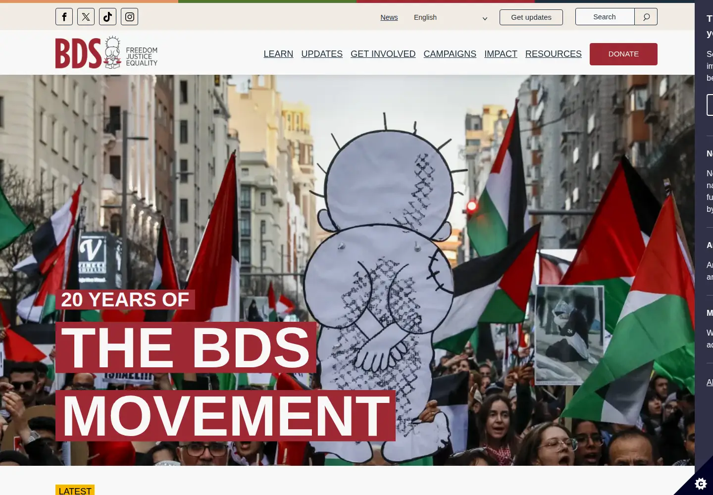 Screenshot of bdsmovement.net