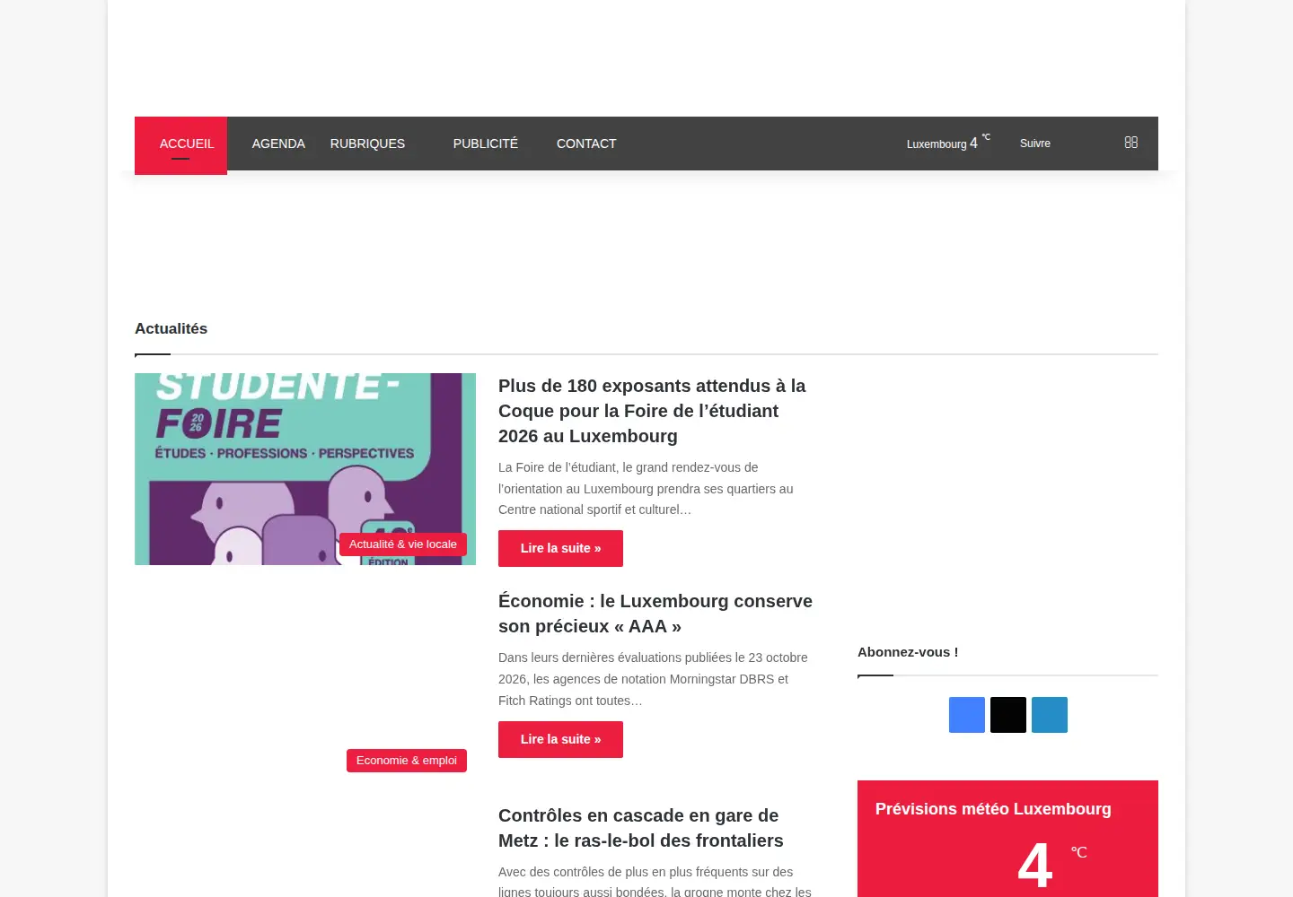 Captured homepage of tout-luxembourg.com in the current scan