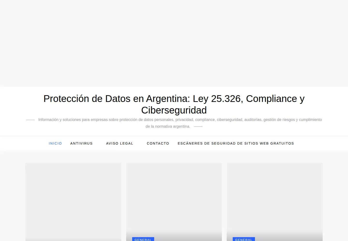 Screenshot of protecciondedatos.com.ar