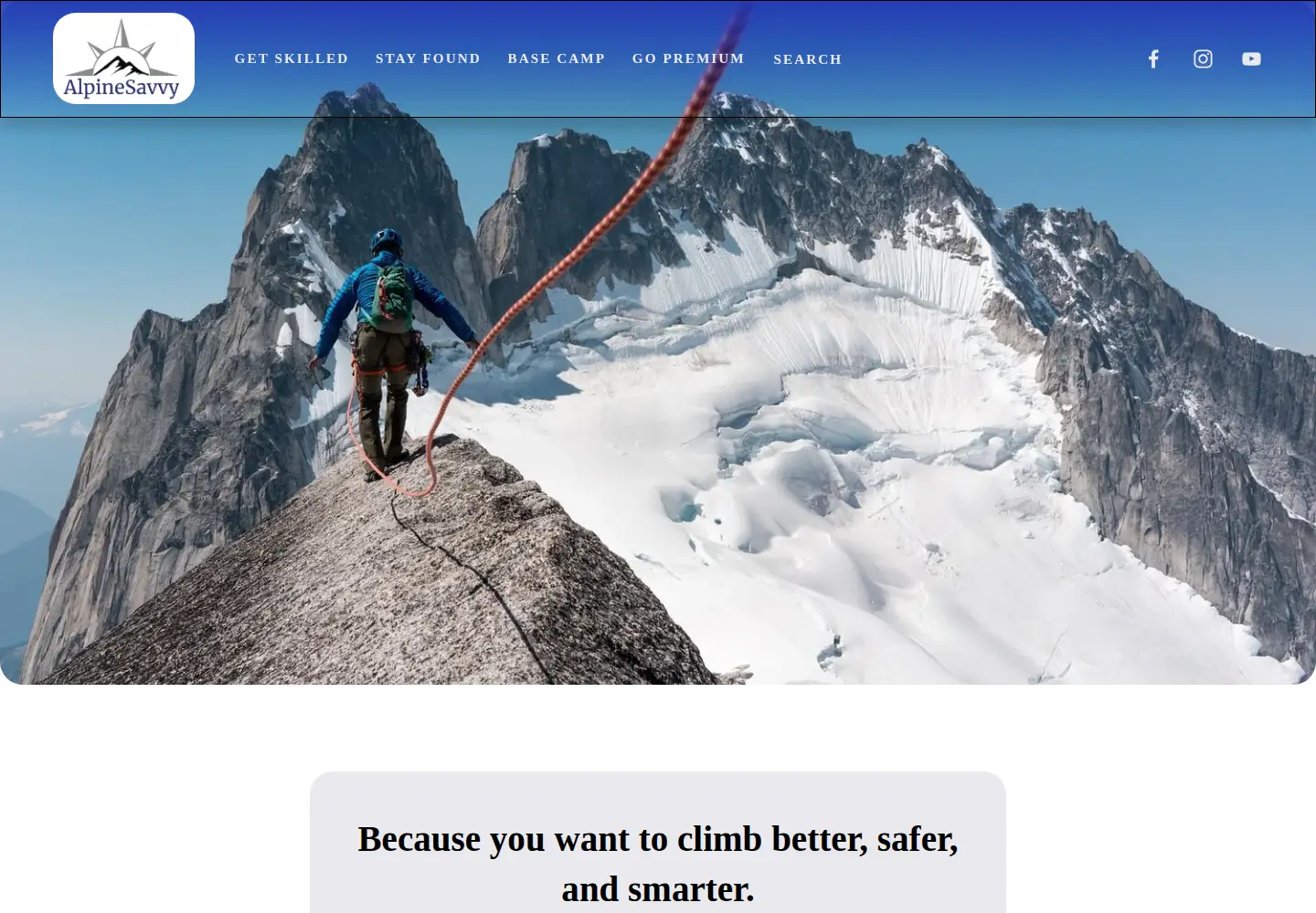 Screenshot of alpinesavvy.com
